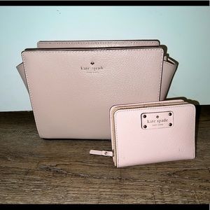 Kate Spade light pink purse & matching wallet